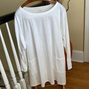🔥Sale🔥Eileen Fisher NWOT white organic cotton stretch jersey
